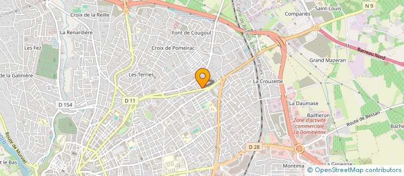 localisation de l'entreprise IMOB à BEZIERS