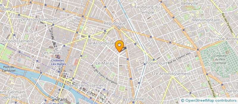 localisation de l'entreprise IMOBEL à PARIS