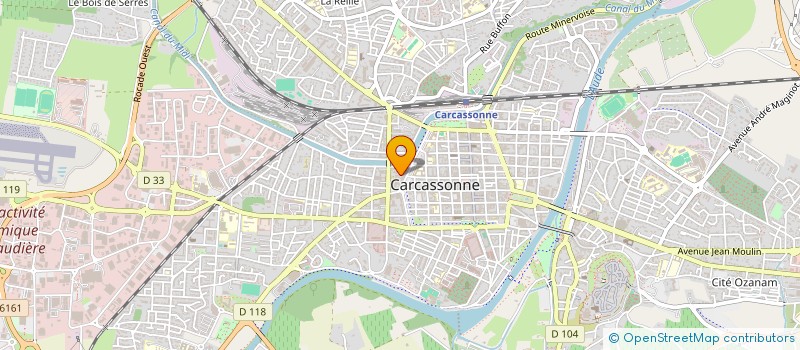 localisation de l'entreprise IMOC IMMOBILIERE D OCCITANIE à CARCASSONNE