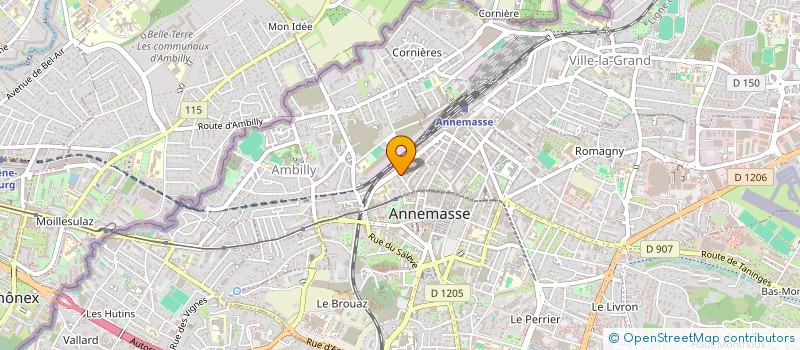 localisation de l'entreprise IMOCAMPS à ANNEMASSE