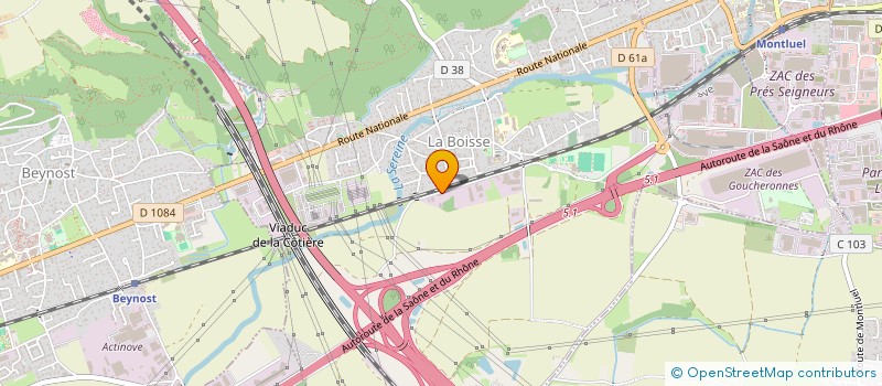 localisation de l'entreprise IMOCAP  LA BOISSE