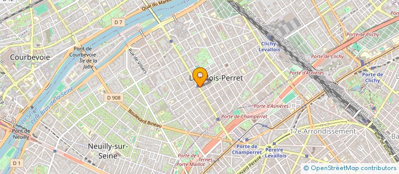 localisation de l'entreprise IMODENT 72 à LEVALLOIS-PERRET