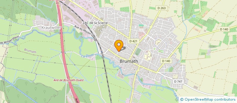 localisation de l'entreprise IMODEV  BRUMATH