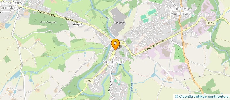 localisation de l'entreprise IMODUCHENE  MAUGES-SUR-LOIRE