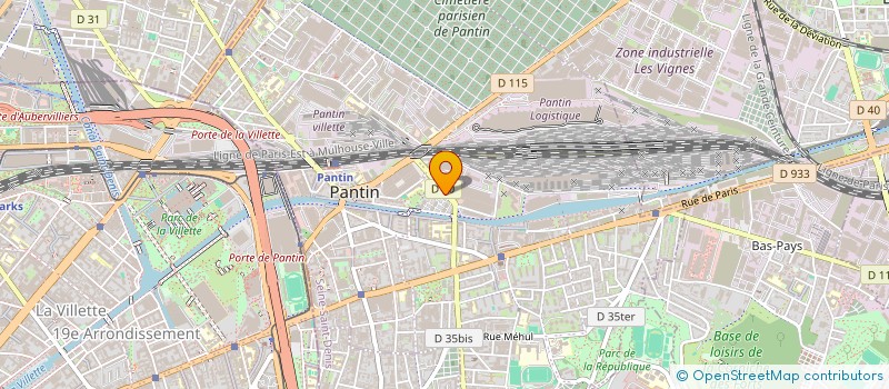 localisation de l'entreprise IMOE à PANTIN