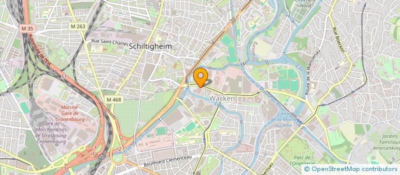 localisation de l'entreprise IMOFINANCE à STRASBOURG