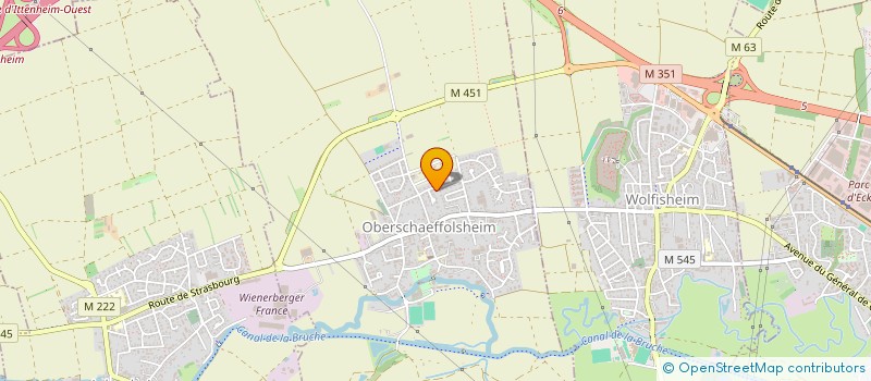 localisation de l'entreprise IMOG  OBERSCHAEFFOLSHEIM