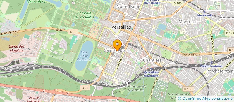 localisation de l'entreprise IMOGEC à VERSAILLES