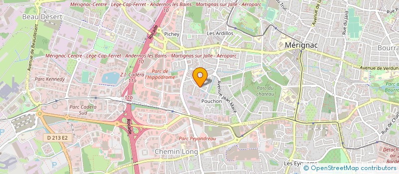 localisation de l'entreprise IMOGEST à MERIGNAC