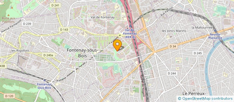 localisation de l'entreprise IMOHA à FONTENAY-SOUS-BOIS