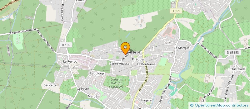 localisation de l'entreprise IMOKINE  LEOGNAN