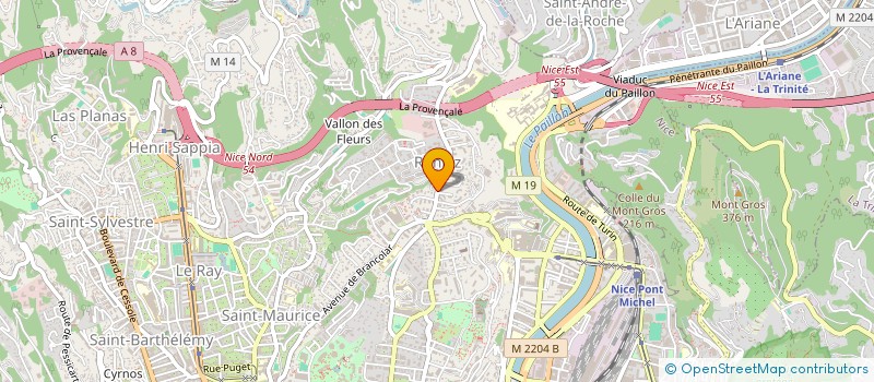 localisation de l'entreprise IMOLA3S à NICE