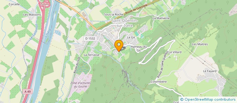 localisation de l'entreprise IMOLECC  SAINT-QUENTIN-SUR-ISERE