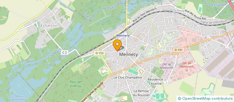 localisation de l'entreprise IMOLECLERC  MENNECY