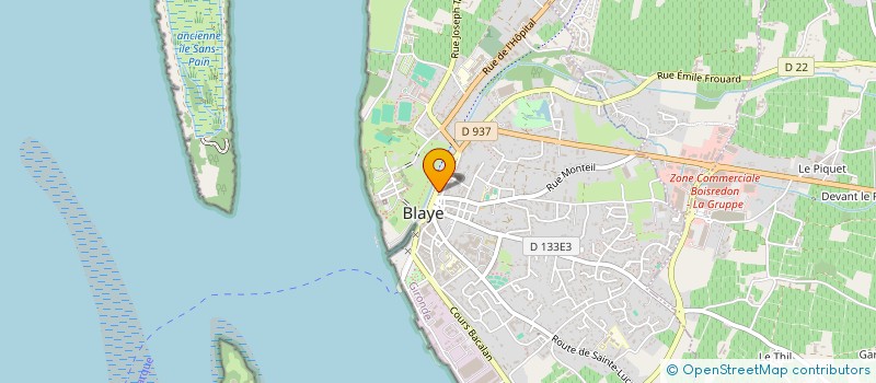 localisation de l'entreprise IMOLISAND à BLAYE