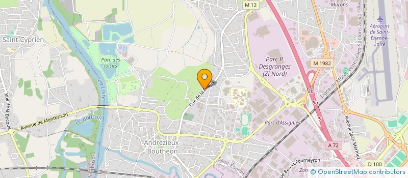 localisation de l'entreprise IMOLUDI  ANDREZIEUX-BOUTHEON