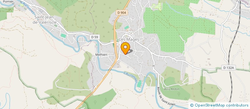 localisation de l'entreprise IMOMAGES  LES MAGES