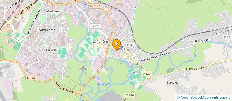 localisation de l'entreprise IMOMIL à ARPAJON-SUR-CERE