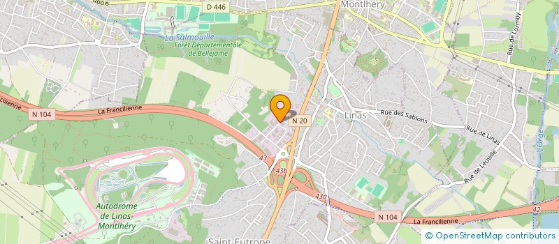localisation de l'entreprise IMONIA à LINAS