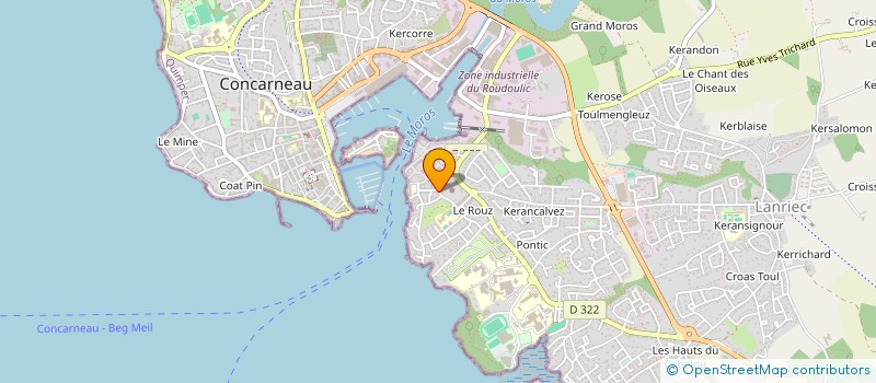 localisation de l'entreprise IMOPA 1  CONCARNEAU