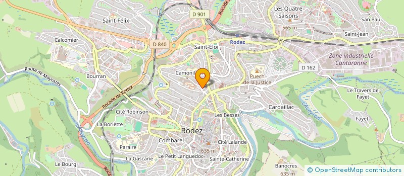 localisation de l'entreprise IMOPHIS  RODEZ