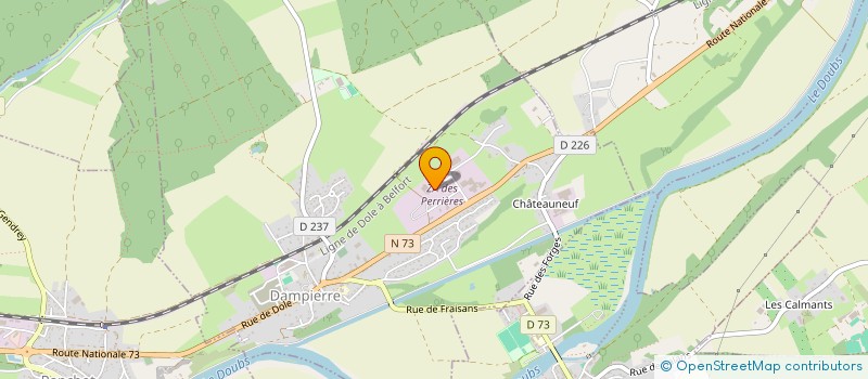 localisation de l'entreprise IMOPLAST à DAMPIERRE