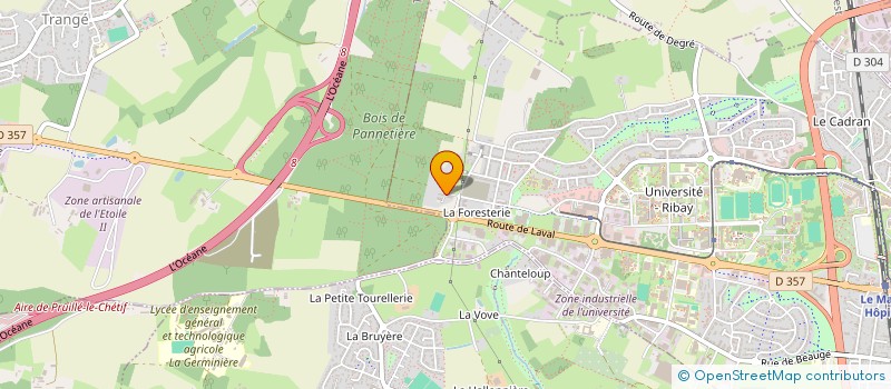 localisation de l'entreprise IMOREP  LE MANS