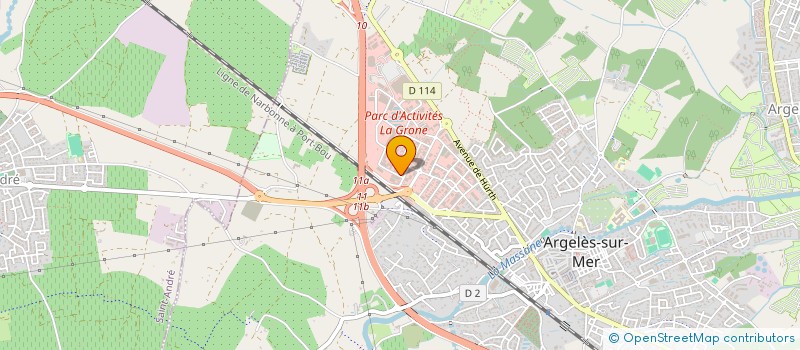 localisation de l'entreprise IMOSAD  ARGELES-SUR-MER