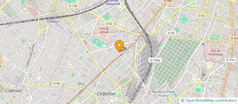 localisation de l'entreprise IMOSNO  CHATILLON