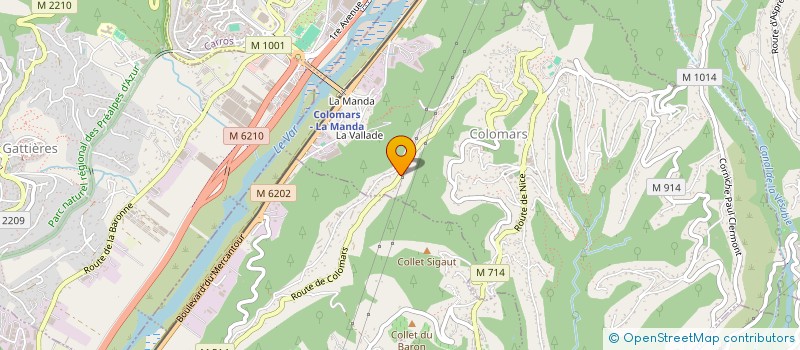 localisation de l'entreprise IMOSS  COLOMARS