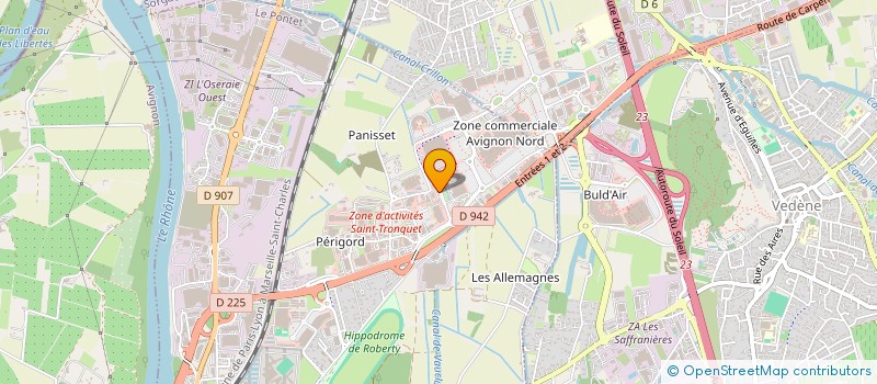 localisation de l'entreprise IMOSUD  LE PONTET