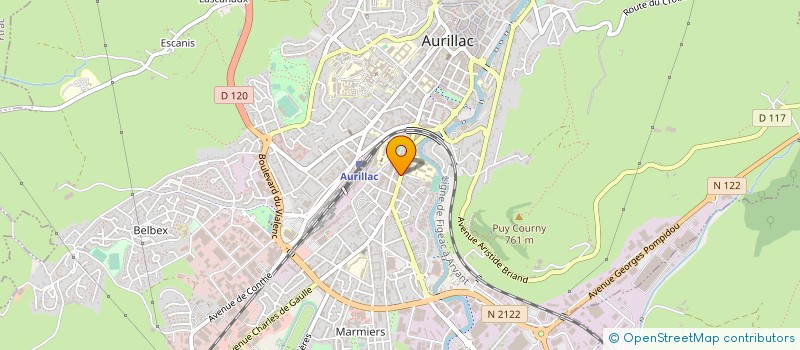 localisation de l'entreprise IMOSY à AURILLAC