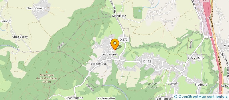 localisation de l'entreprise IMOTABLE  CUVAT