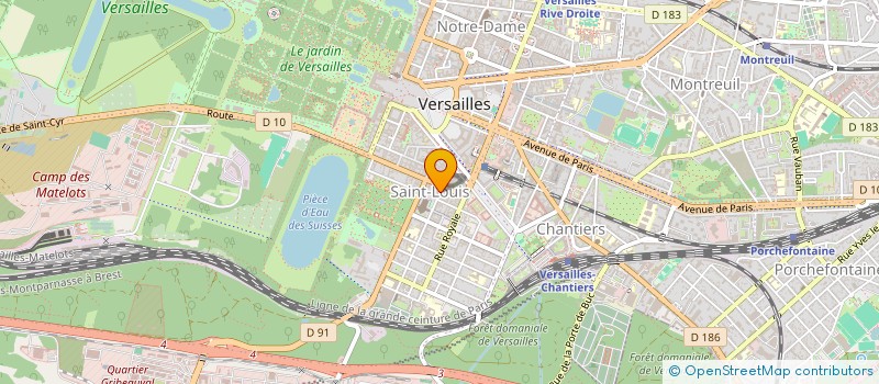 localisation de l'entreprise IMOTEAM à VERSAILLES