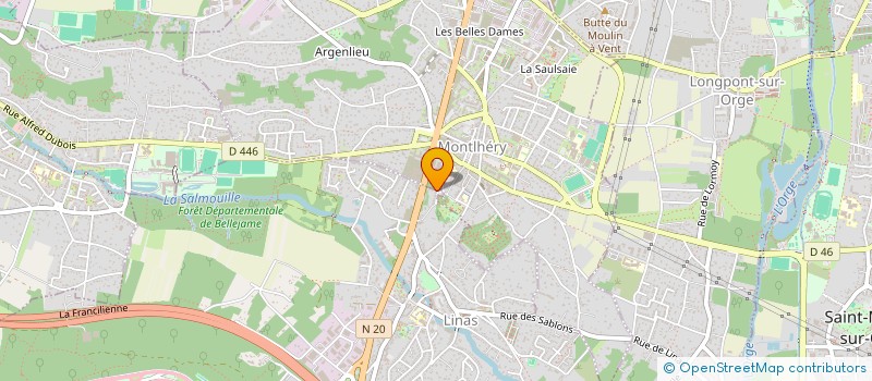 localisation de l'entreprise IMOTECO à LINAS