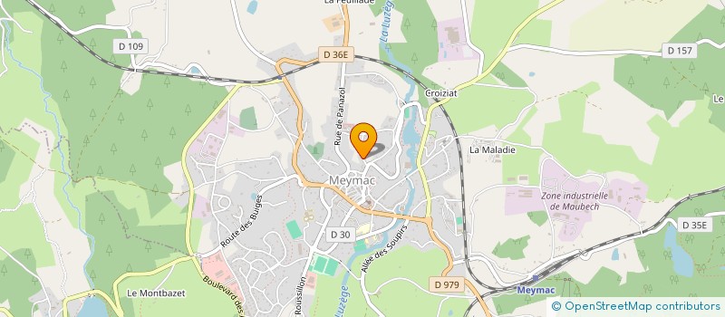 localisation de l'entreprise IMOTEK  MEYMAC