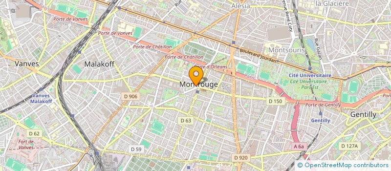 localisation de l'entreprise IMOTEP  MONTROUGE