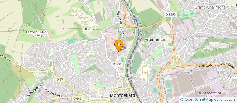localisation de l'entreprise IMOTEP à MONTBELIARD