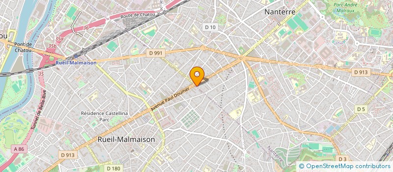 localisation de l'entreprise IMOTEP  NANTERRE