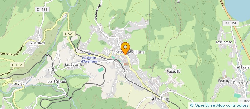 localisation de l'entreprise IMOTEP  LA MOTTE-D'AVEILLANS