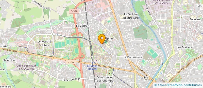 localisation de l'entreprise IMOTEP  LE MANS