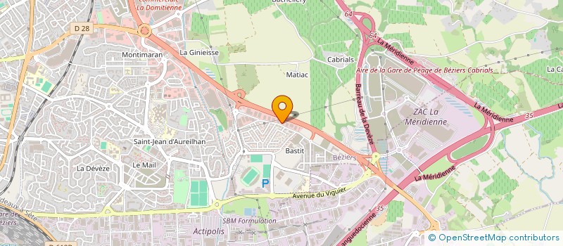localisation de l'entreprise IMOTHEP à BEZIERS