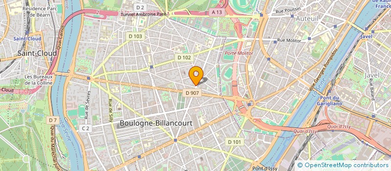 localisation de l'entreprise IMOUGADIR DISTRIBUTION à BOULOGNE-BILLANCOURT