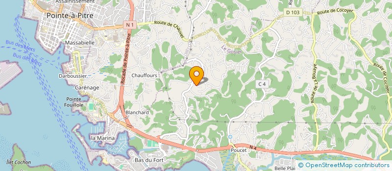 localisation de l'entreprise IMOVEIS à LE GOSIER
