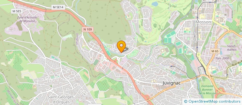 localisation de l'entreprise IMOVERT  JUVIGNAC