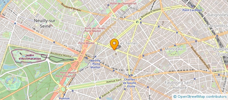 localisation de l'entreprise IMOVEST à NEUILLY-SUR-SEINE