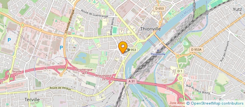 localisation de l'entreprise IMOVEST à THIONVILLE