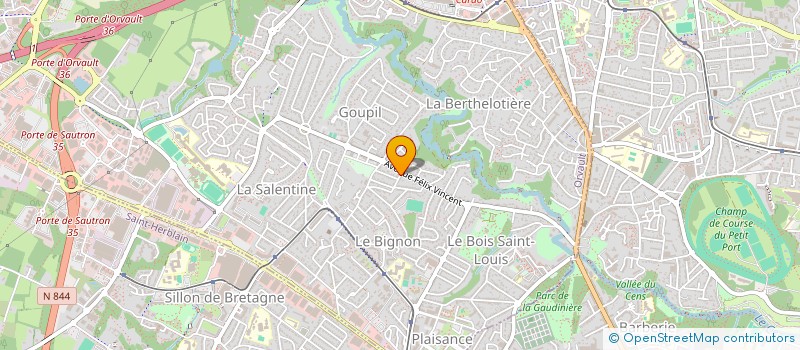 localisation de l'entreprise IMOVIC à ORVAULT