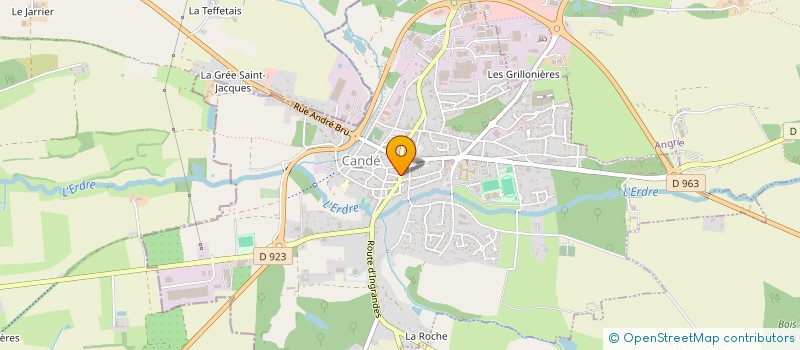 localisation de l'entreprise IMPA BLISS  CANDE