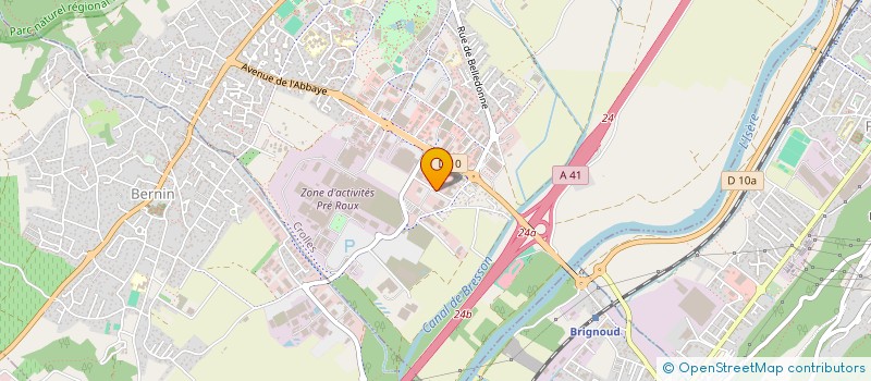 localisation de l'entreprise IMPACK ATHANOR à CROLLES